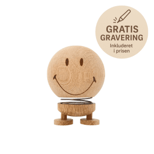 Hoptimist Smiley, Oak – Medium - traefigurer