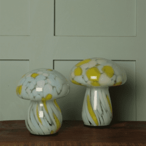 Mushroom lampe - mushy - gul - hvid - mint - 17 - au maison (1)