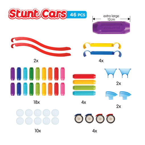 Smartmax Stunt Car - magnetisk legetoej (1)