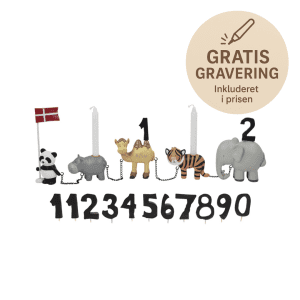 Kids by Friis foedselsdagstog - Zoo - gaveide - personlig gave med gravering