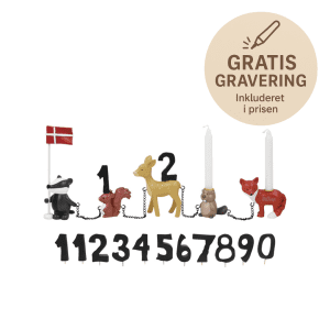 Kids by Friis foedselsdagstog - skovens dyr - gaveide - personlig gave med gravering