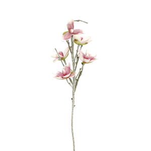 Kunstig Magnoliagren, hvid pink, 100 cm