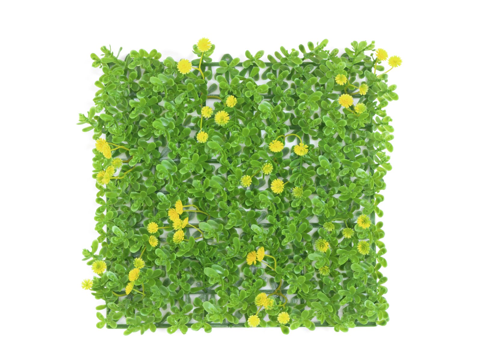 Kunstig Græs måtte, grøn-gul, 25x25 cm - Billede 2