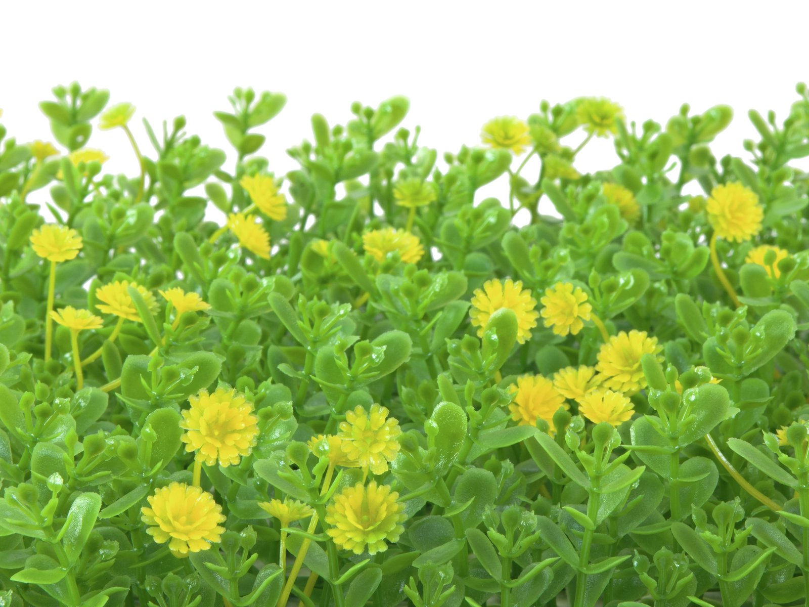 Kunstig Græs måtte, grøn-gul, 25x25 cm - Billede 3