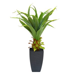 Kunstig Agaveplante med potte, grøn, 75 cm