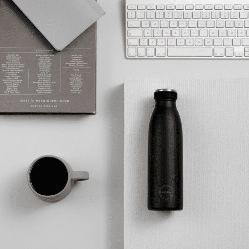 AYA&IDA - Drikkeflaske 500 ml, Matte Black (2)