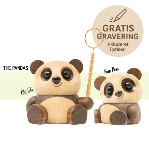 FableWood - The Pandas - Chi Chi og Pom Pom - traefigurer - gaveide
