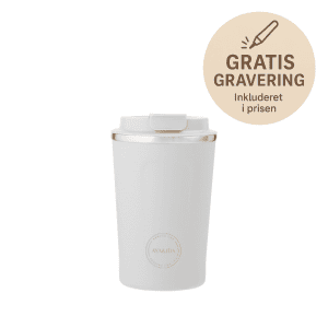 Cup2go 380 ml white - aya and ida - termokop med navn - gratis gravering