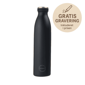 Drikkeflaske matte black - sort - 750 ml - aya and ida