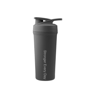 Shaker bottle graa - shaker drikkedunk - flaske med gravering - drikkedunk med navn (2)