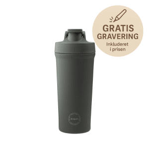 Shaker bottle groen - tropical green - shaker drikkedunk - flaske med gravering - drikkedunk med navn (1)
