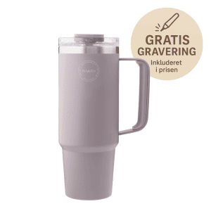 termokop med sugeror lavender - aya and ida - termokop med navn - gratis gravering