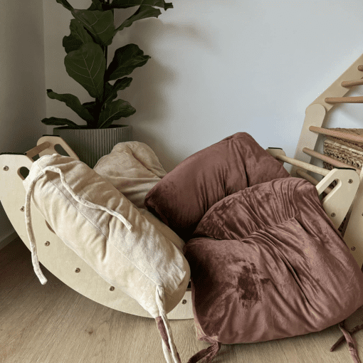 Madras luna klatrebue - beige - brun - hemmingsen kids