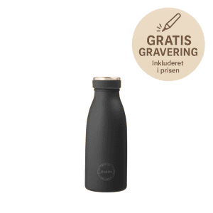 Drikkeflaske matte black - sort - 350 ml - aya and ida