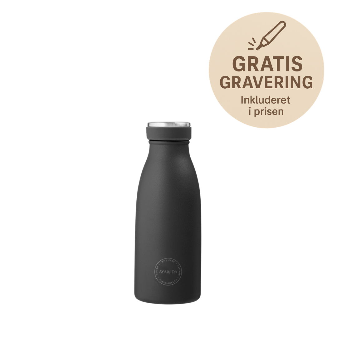 Drikkeflaske 350 ml, Matte Black