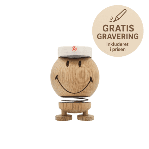 Hoptimist Smiley Student Oak – Medium - traefigurer - studentergave med gravering