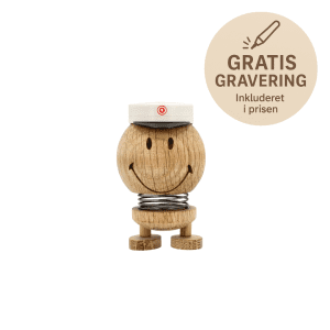 Hoptimist Smiley Student Oak – Small - traefigurer - studentergave med gravering