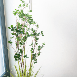 Kunstig Eviggroen busk med graes 182 cm - kunstige planter