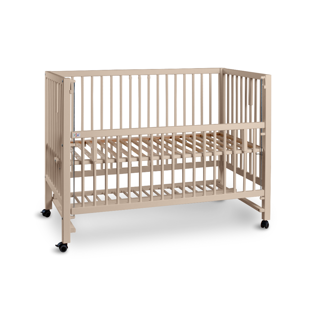 Tissi - Hajo Bedside Crib Boerneseng, Silk Beige (2)