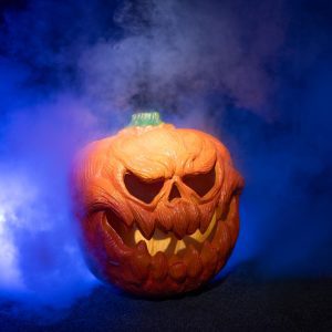 Alternative view of Halloween Græskar med lys, 18 cm