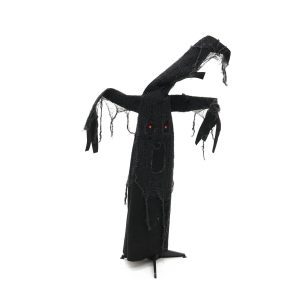 Alternative view of Halloween Sort Træ (animeret) 110 cm