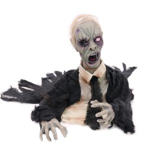 Alternative view of Halloween Zombie (animeret) 43 cm