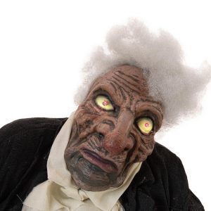 Alternative view of Stående Zombie Butler (animeret) 164 cm