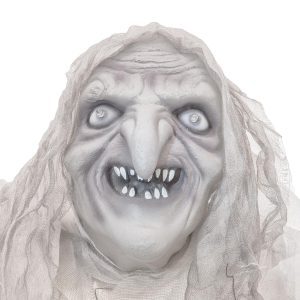 Alternative view of Halloween Heks, Hvid (animeret) 170 cm