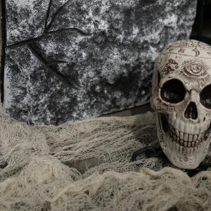 Alternative view of Halloween Dekorationsstof, Beige, 75x300 cm