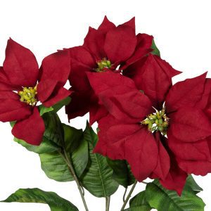 Alternative view of Kunstig Julestjerne, rød, 50 cm