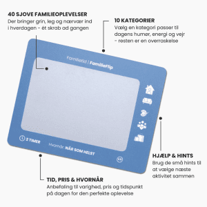 For hele Familien - skrabekort - familieaktiviteter - skjulte oplevelser - meaningful moments - ModernHouse