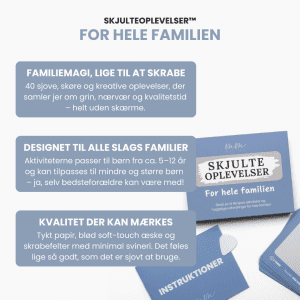 For hele Familien - skrabekort - familieaktiviteter - skjulte oplevelser - meaningful moments - ModernHouse