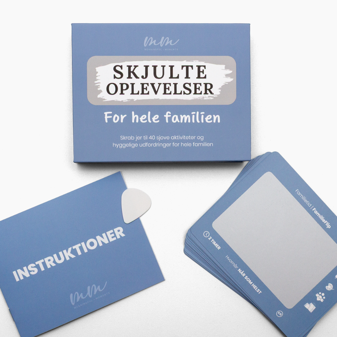 For hele Familien - skrabekort - familieaktiviteter - skjulte oplevelser - meaningful moments - ModernHouse