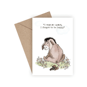 Peter Plys aeseldyret - A6 kort - anledningskort - lykoensningskort