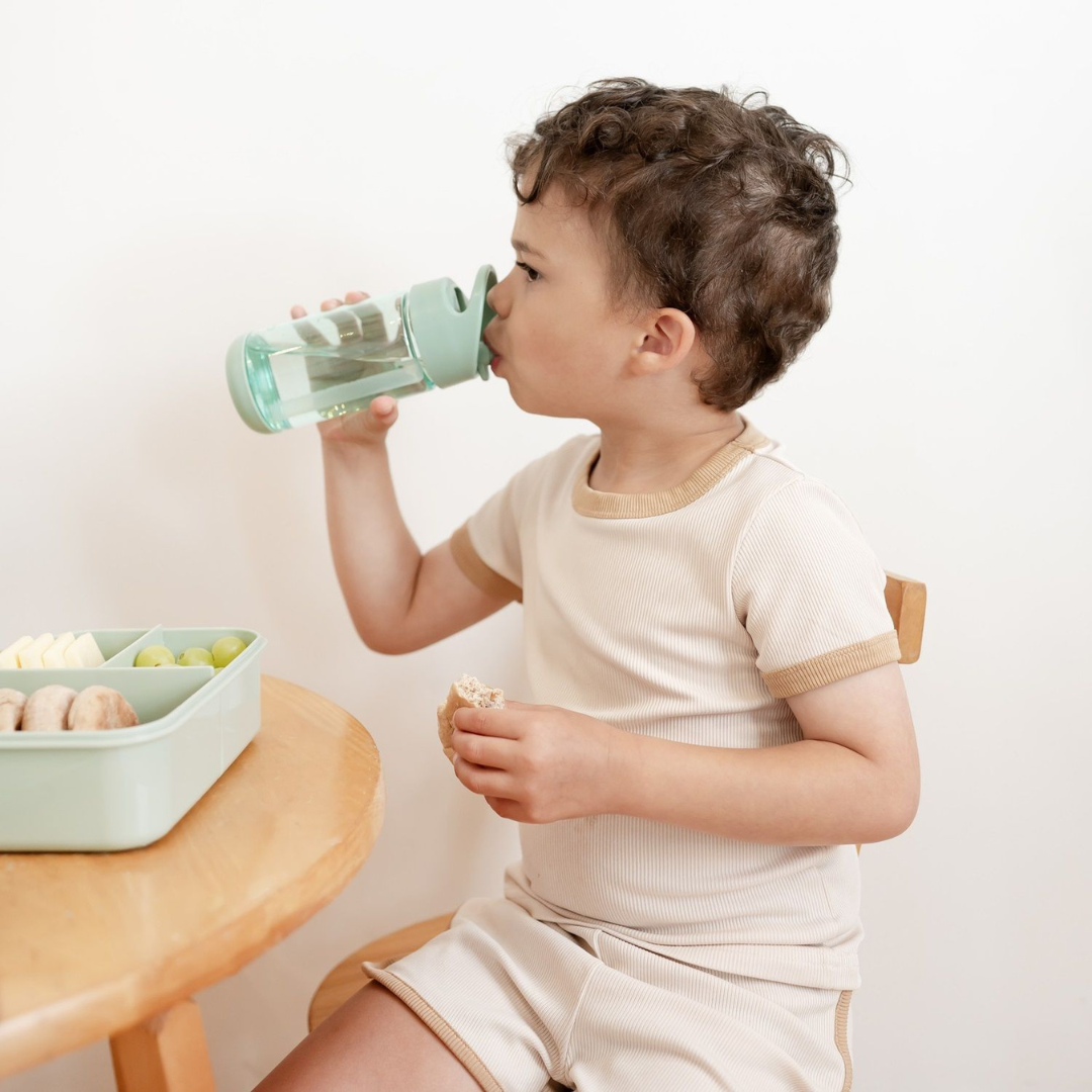 3 Sprouts Drikkedunk groen - 350 ml - boernedrikkeflaske - drikkeflaske - vandflaske