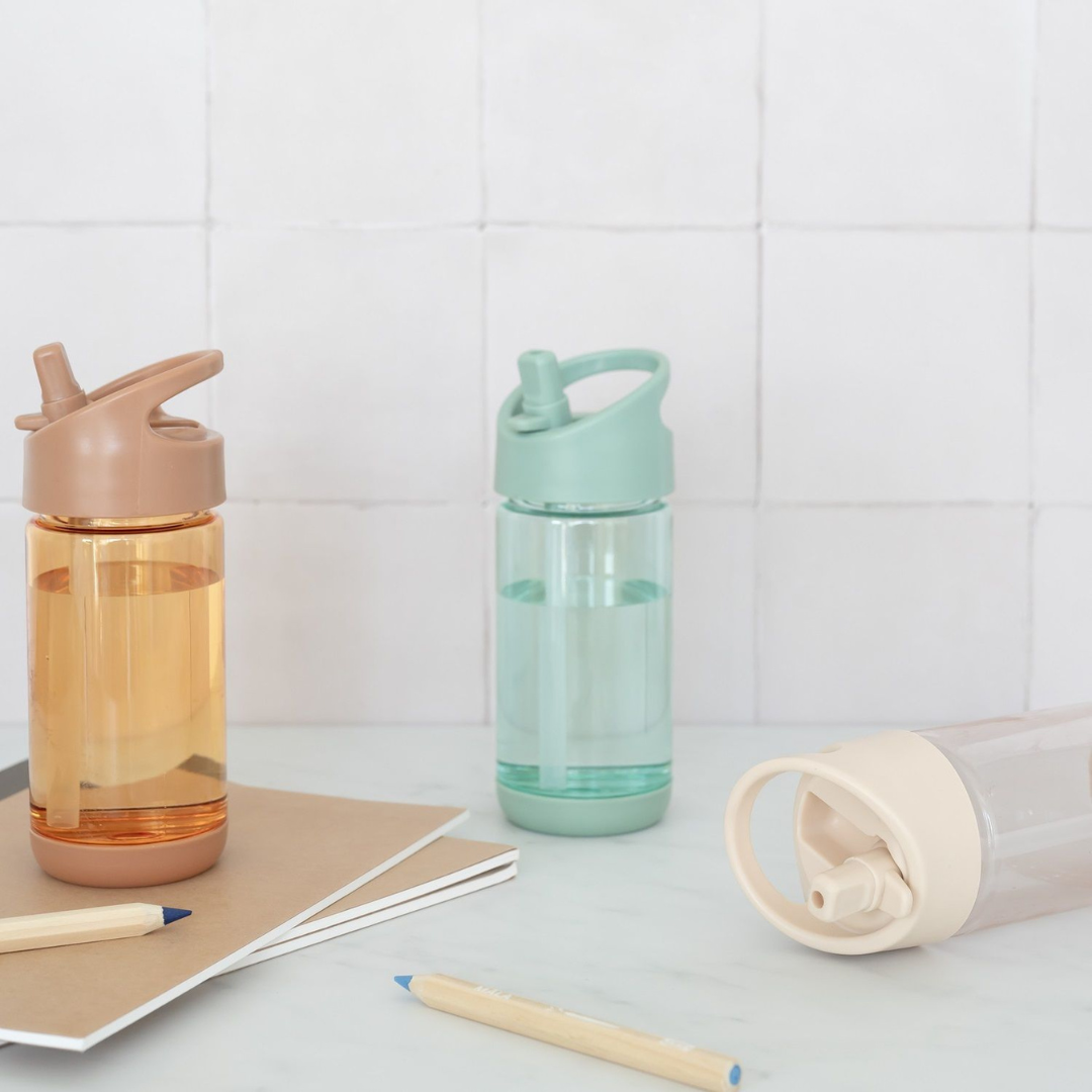 3 Sprouts Drikkedunk groen - 350 ml - boernedrikkeflaske - drikkeflaske - vandflaske