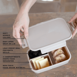 3 Sprouts Madkasse i Taupe – 3 rum