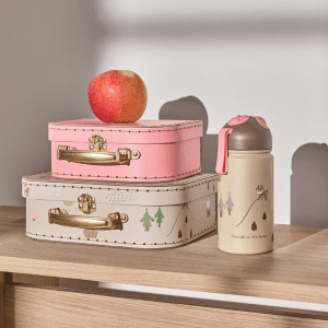 Boernedrikkedunk - Friends in the Forest - Rose - lyseroed - 360 ml - termoflaske - OYOY