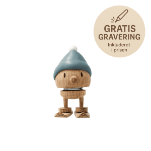 Hoptimist Skiing Bumble S, Sky Egetrae - hoptimist med gravering - julepynt