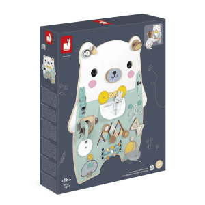 Janod - Bear Aktivitetstavle - aktivtitetstavler - aktivitetstavle til vaeggen - traelegetoej (1)