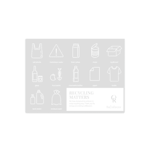 ReCollector - Affaldsstickers - Hvid -affaldssortering