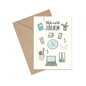Tillykke med dit jubilaeum - lykoensningskort - anledningskort