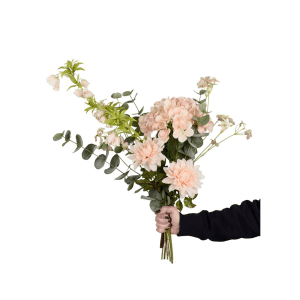 5203-99 - Buket Sofia rosa - evighedsbuket - kunstige blomster