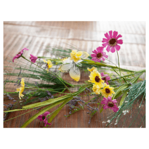 Kunstig Vildblomst gren, 60 cm