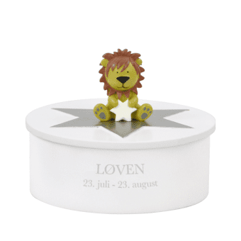 Kids by friis smykkeskrin med rum - stjernetegn - daabsgaver med gravering - gratis gravering