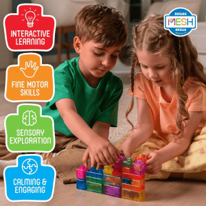 JellyBlox 2-i-1 Opbevaringskasse – 30 dele - byggerklodser - byggesaet - legetoej (3)