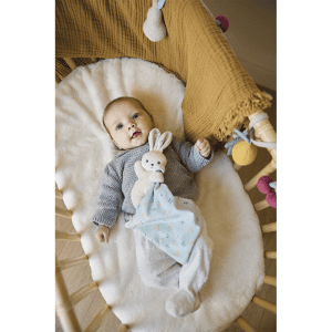 Kaloo Bamse - Nusseklud - Kanin, Blaa - nusseklud - bamse