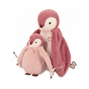 Kaloo Bamser - Mor-Barn Pingvin Saet, Pink - barselsgave (1)