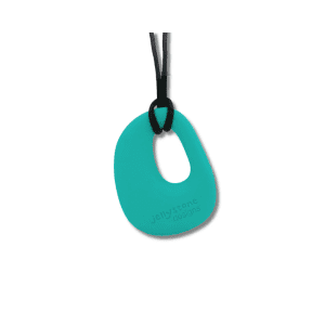 Tyggehalskaede med Organic Pendant, Turkis - Fast - bidesmykker