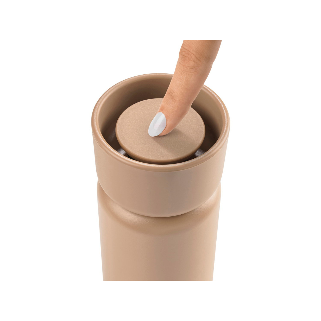 Zone Denmark termokop med to laag Camel - moerk beige - brun - mokka - 650 ml - vandflaske - cup2go